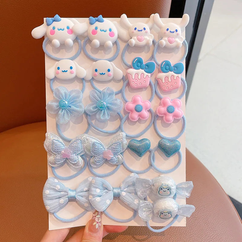 Hello Kitty Kuromi Hair Accessories: Gentle on Hair, Great Elasticity, Rubber Bands, Student Hair Ties, Hair Bands Qme 11