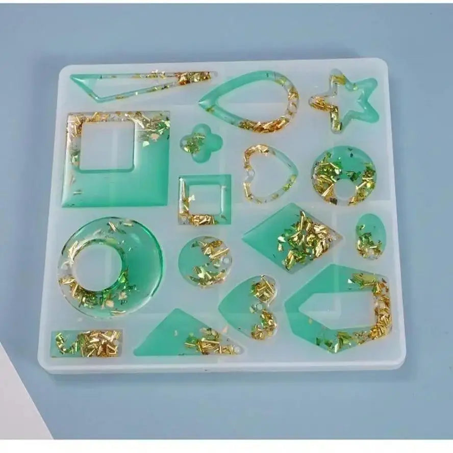 DIY Charms Earring Silicone Creative Jewelry Making Casting Tools Earring Craft Making AccessoriesEarring Molds Resin Qme