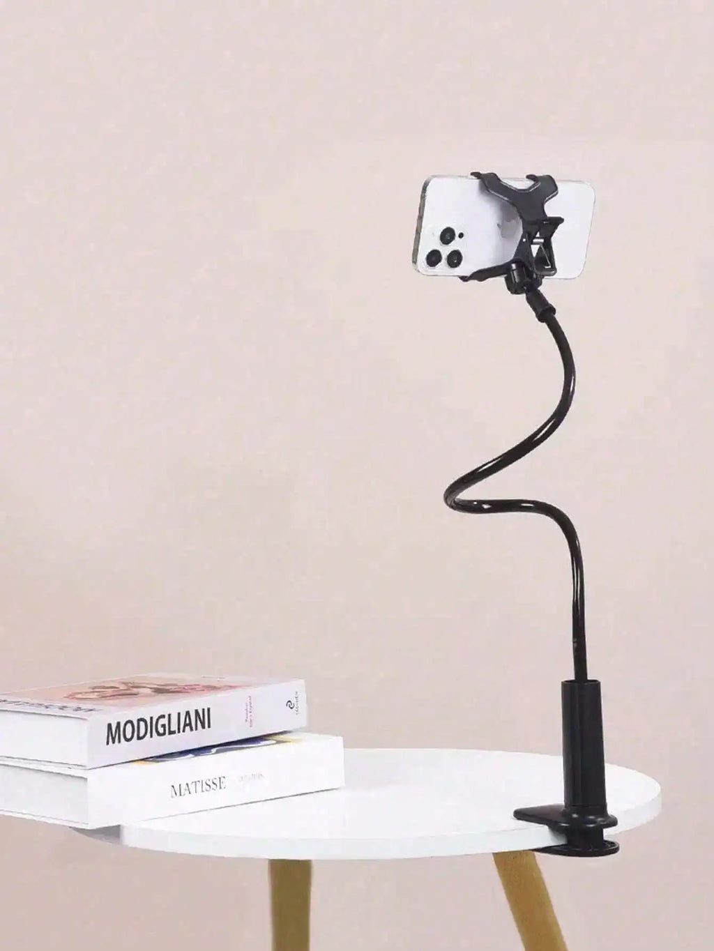 Mobile Phone Clip Stand Bedside 360 Degree Rotating Plastic Suitable Qme