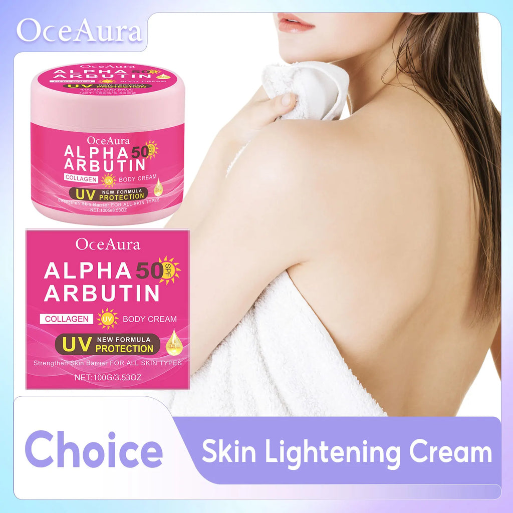 Alpha Arbutin Body Cream Repair Rough Dullness Anti Drying Body Moisturizer Uv Protection Reduce Melanin Skin Brightening Lotion Qme