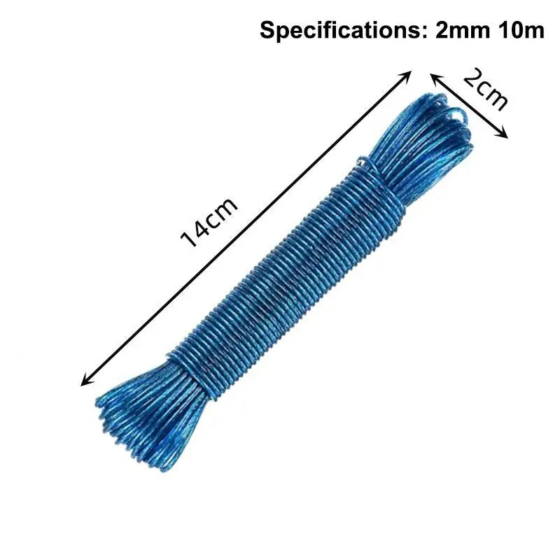 Portable Clothesline 10 20 30 50M Garden Camping Travel Clothes Qme A3