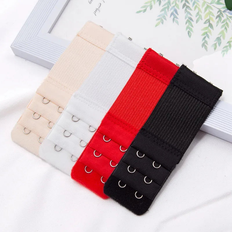 2 Hook Bra Extender Women's Elastic Extension Strap Clip Expander Qme