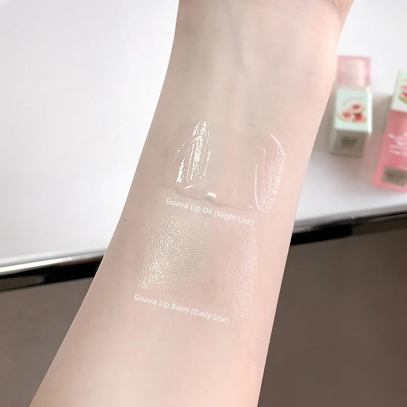 Guava Hydrating Lip Balm Oil Gege Bear Light Moisturizing Soothing Qme