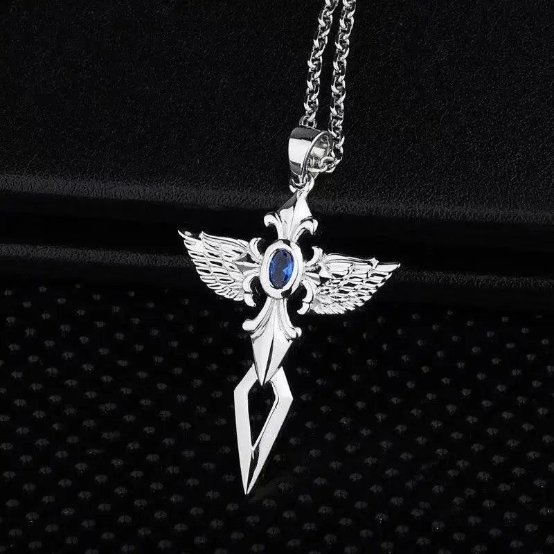 Hot Selling Vintage Punk Cross Pendant Necklace - Unique Hip Hop Chain for Women Qme
