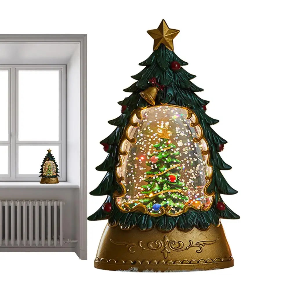 Christmas Snow Globes Glowing Globe Decoration Battery-operated Qme B China Mainland