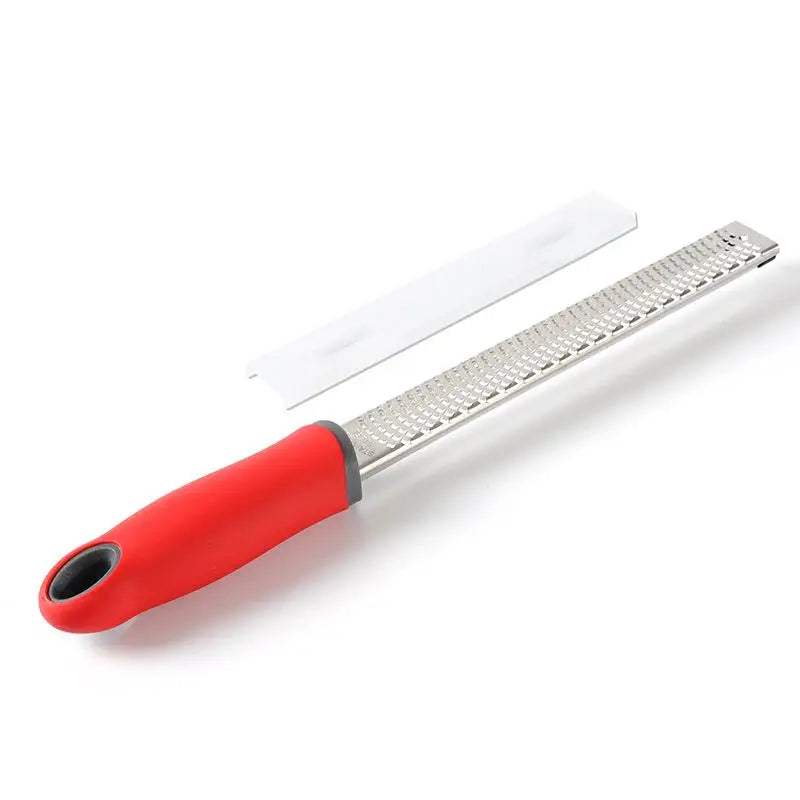 Multipurpose Cheese Grater Citrus Zester Parmesan Lemon Ginger Garlic Qme Red