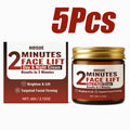 2 Minutes Facial Lift Day & Night Cream with Retinol Hyaluronic Acid Collagen Anti-Aging Lifting Tightening Firming Face Cream Qme 5 x 60g Boxed