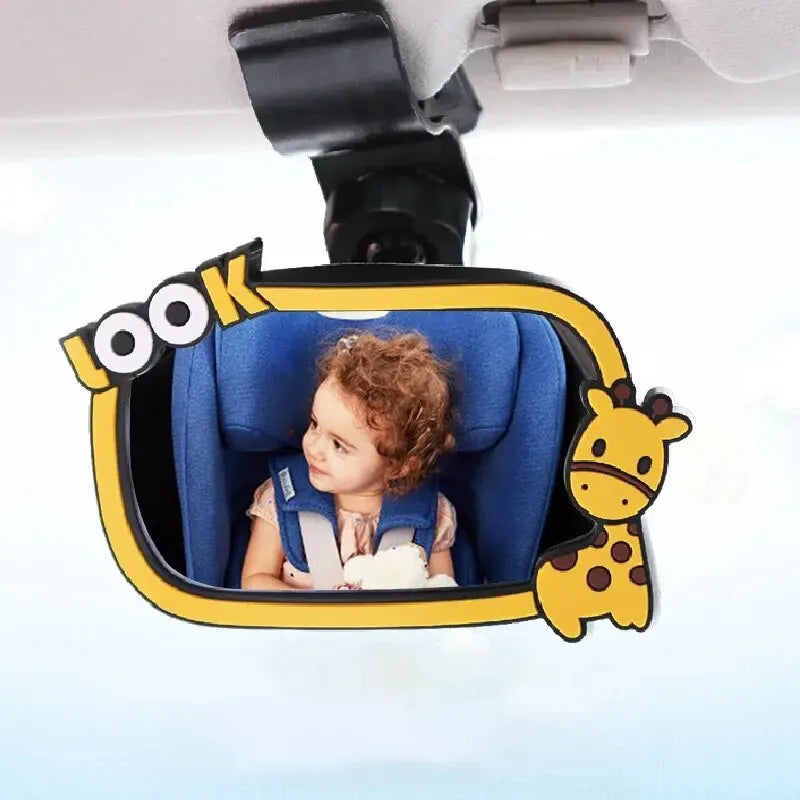 Baby Safety Car Mirror Car Back Seat Safety View Rear Ward Facing Car Interior Baby Kids Monitor Reverse Safety Seats Mirror Qme