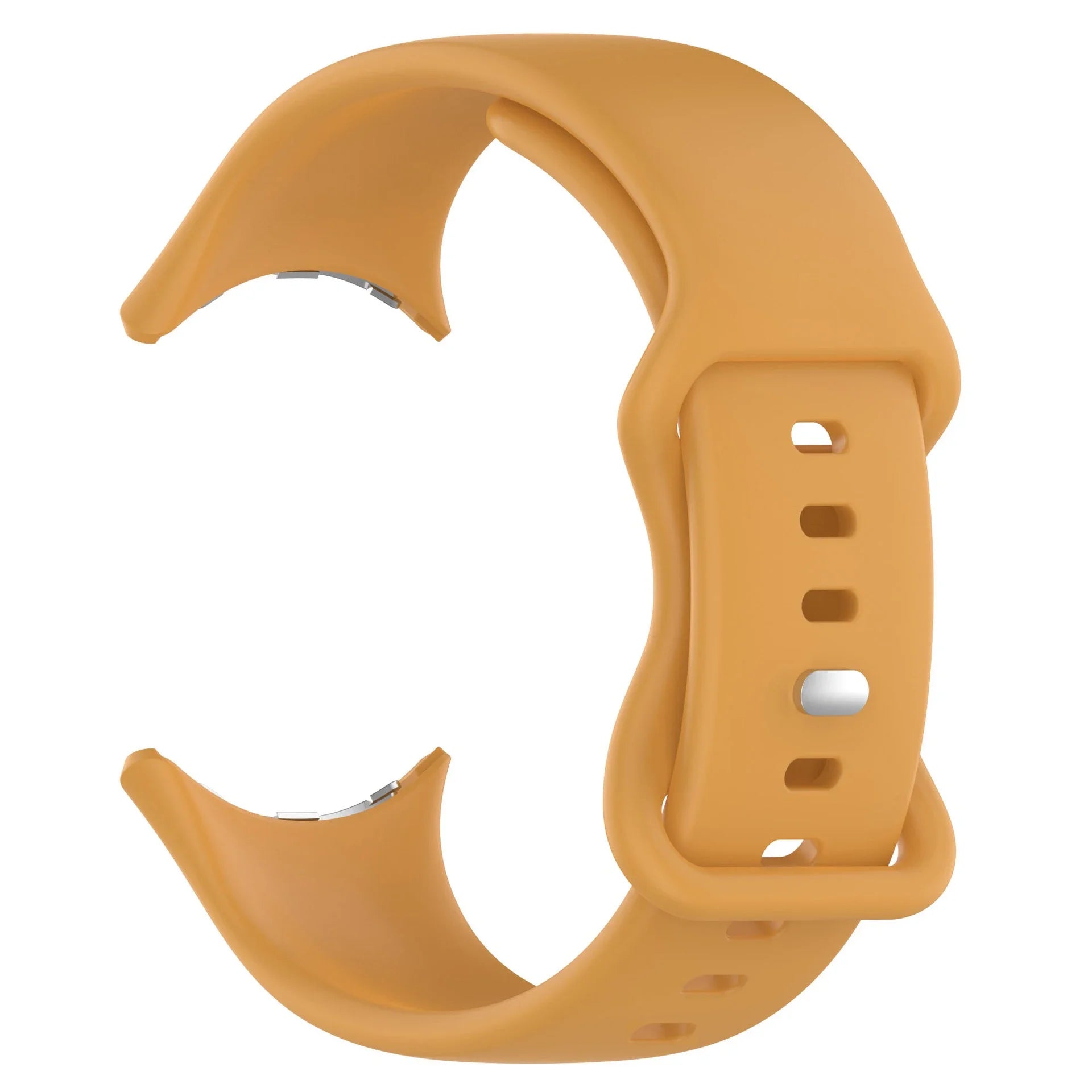 Silicone Strap for Google Pixel Watch 3 41 45mm Butterfly Buckle Sport Bracelet Correa for Google Pixel 2 1 Watch Accessories Qme Yellow Pixel Watch 3 45mm