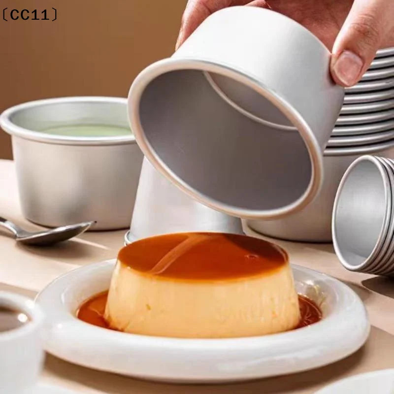 Cake Bake Pan Non-stick Round Tin Aluminum Alloy Mold Reusable Heavy Qme