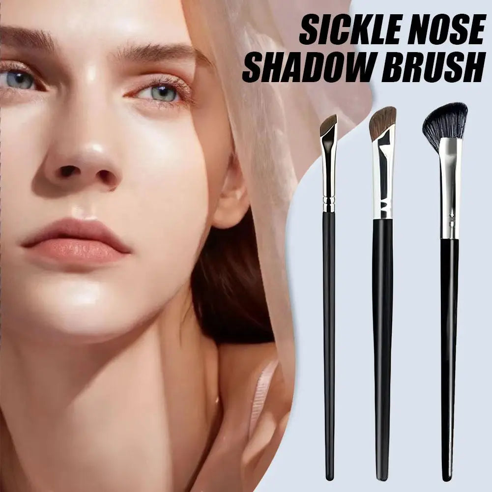 Nose Brush Contour Sculpting Half Fan-shape Shadow Angled Concealer Qme