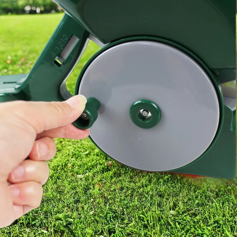 Lawn Hand Broadcast Spreader for Grass Seed Lawn Fertilizers Salt Handheld Spreader for Outdoor Garden Qme