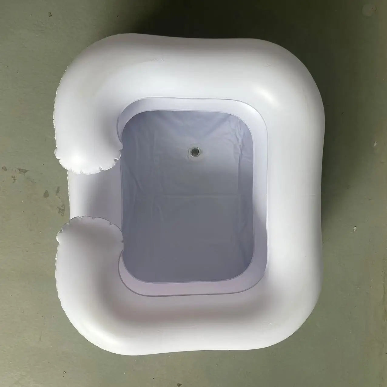 Factory spot PVC inflatable shampoo basin Environmental health care shampoo foot basin Convenient square shampoo basin Qme