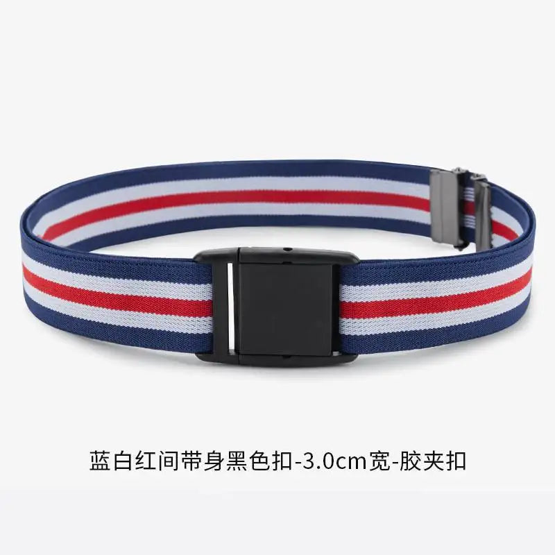 Women's Elastic Waist Belt High-end Stretchy Jeans Lazy Girl Cincher Qme MULTI