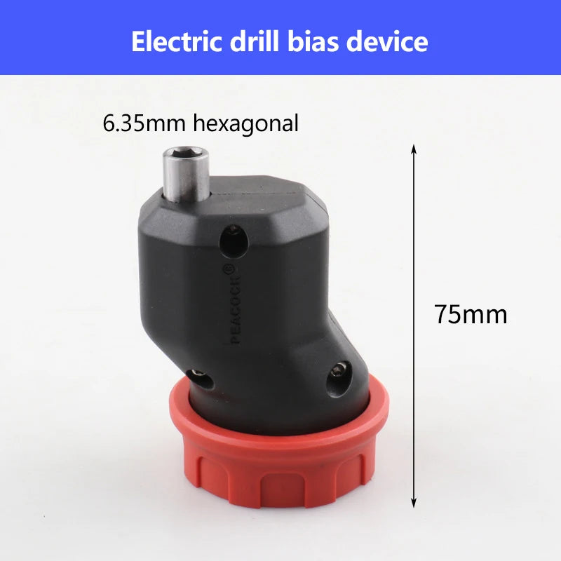 Quick-Release Drill Conversion Chuck For 6.35mm Hex Bits Compatible With Corded And Cordless Electric Drills Qme 03