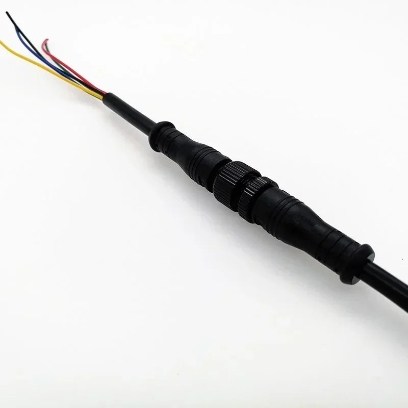 LED Connection Cable Indoor and Outdoor Display Lamp Male and Female Docking M12 Power Cord Waterproof Line Qme