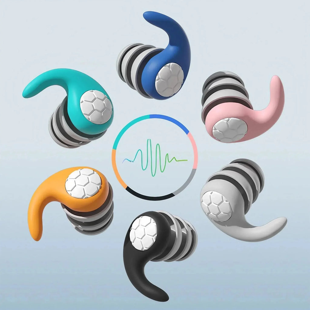 Soft Silicone Earplugs Waterproof Noise Cancelling Comfortable Qme