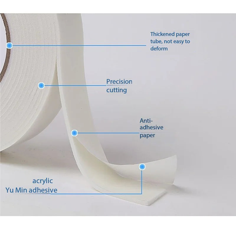 Strong Sponge Double-Sided Tape High Adhesion Foam Tape for Securing Wall Posters, Frames, and Thick Foam Adhesive Tape Qme