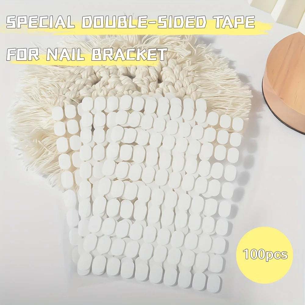 Manicure Support Double-sided Adhesive Tape,Acrylic Nail Art Work Display Board Paste For Nail Art Practice Stand Display Holder Qme