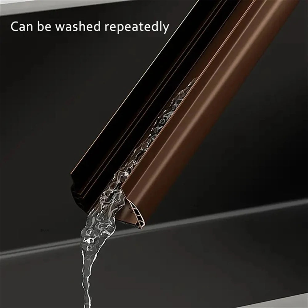 Silent Door Sealing Strip with Brush Windproof Dustproof Insectproof Thickened PVC Door Draft Stopper Bottom Weather Stripping Qme