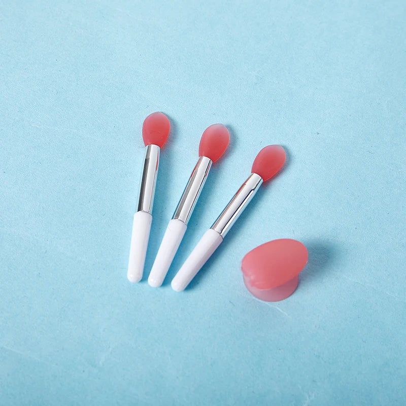 Soft Silicone Lip Balms Mask Brush Sucker Dust Cover Lipstick Qme