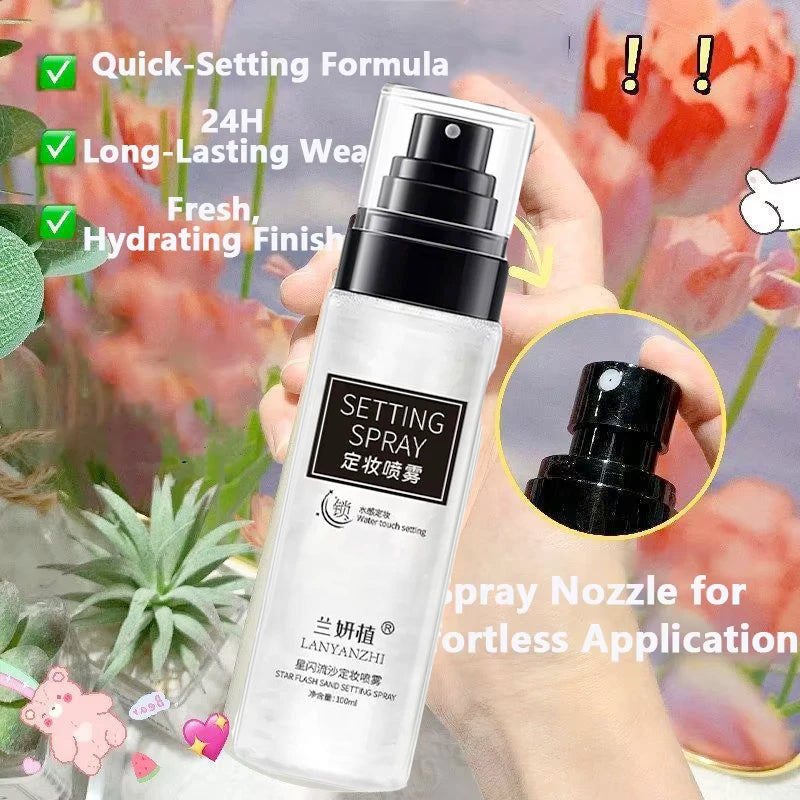 Makeup Fixer Spray Waterproof Sweatproof Long Lasting Oil Control Hydrating Makeup Fixing Setting Spray Cosmetics Qme