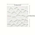 Self Adhesive 3D Grid Wallpaper Modern Waterproof Stain Resistant Wall Sticker Ceiling Living Family Indoor Wall Art Decor Qme 35cmx35cm 4pcs White