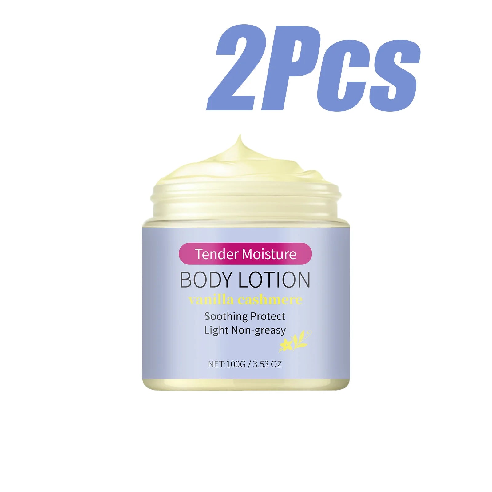 Tender Moisture Body Lotion Vanilla Cashmere Nourishing Dry Skin Care Lightweight Non-Greasy 24h Hydration for All Skin Types Qme 200g Boxed