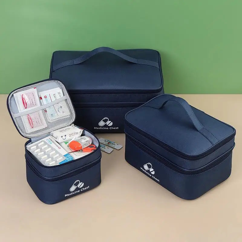First Aid Home Travel Double Layer Classification Storage Drug Qme