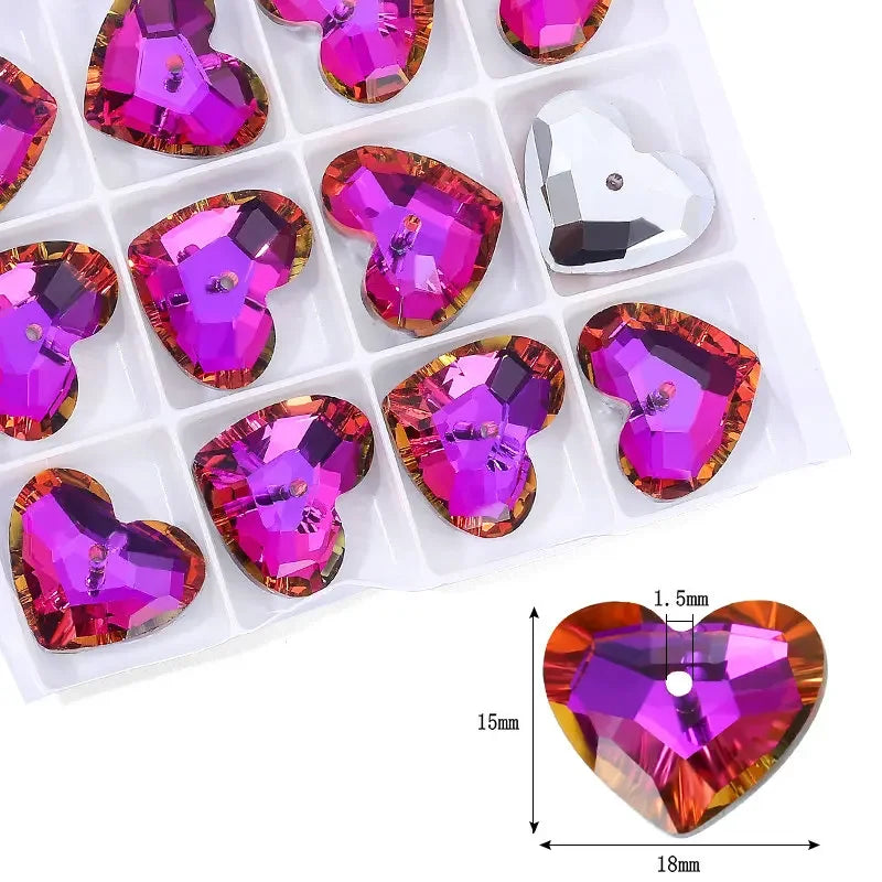 Crystal Multi -shape Pendants Single Hole Charms Glass Beads for DIY Jewelry Making Necklace Earrings Jewelry Craft Production Qme 5-12pcs