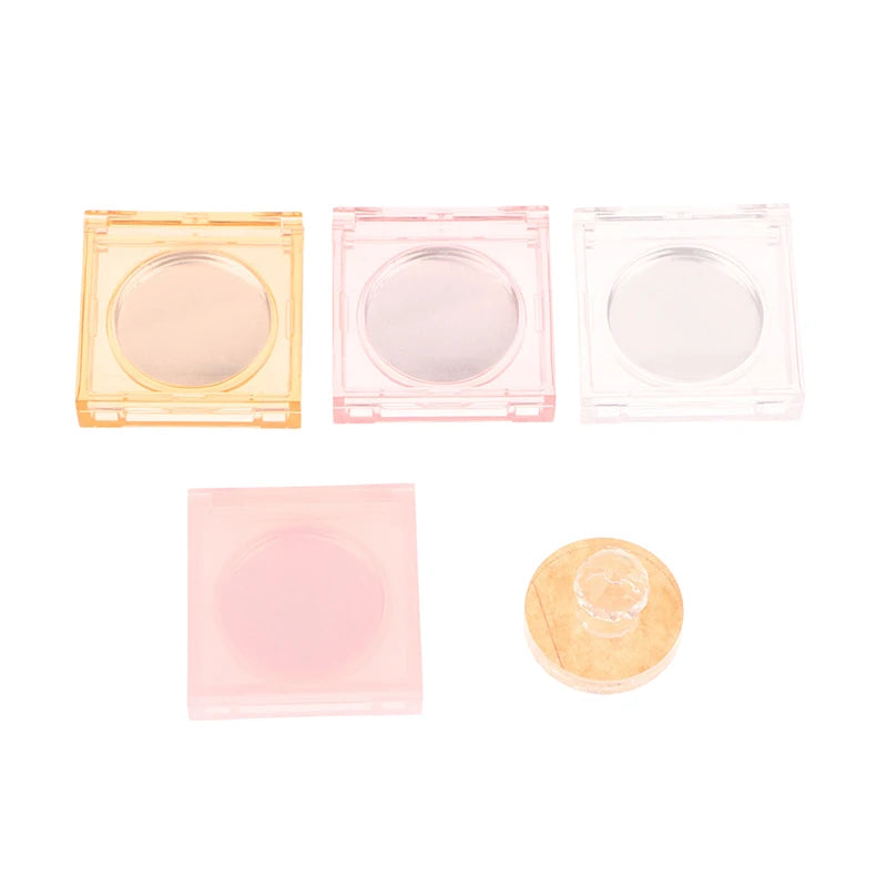 Square Perfume Cream Box Clear Plastic Container Aluminum Plate Qme