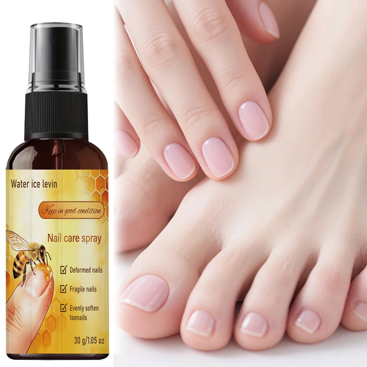 Nutritious Nail Care Spray with Collagen, Soften Dry Fragile Damaged Nails Qme