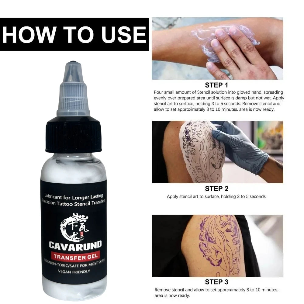 120ML 30ML Tattoo Transfer Gel Thermal Copier Professional Tattoo Stencil Magic Stuff Solution Cream Tattoo Supply Qme