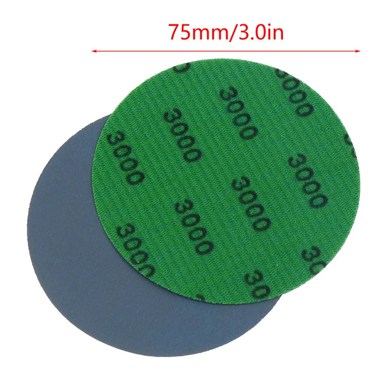 3 Wet Dry Sanding Discs 800-3000 Grit Sandpaper Assortment Hook Loop Qme
