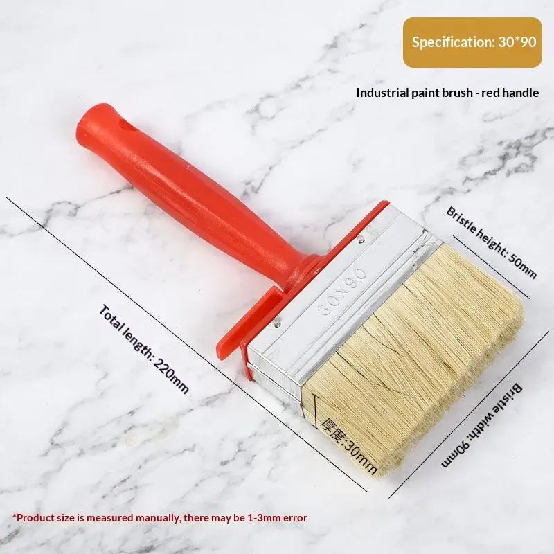 Smooth Flat Head Paint Brush Painting Walls Labor Saving Hand Tools Qme M White