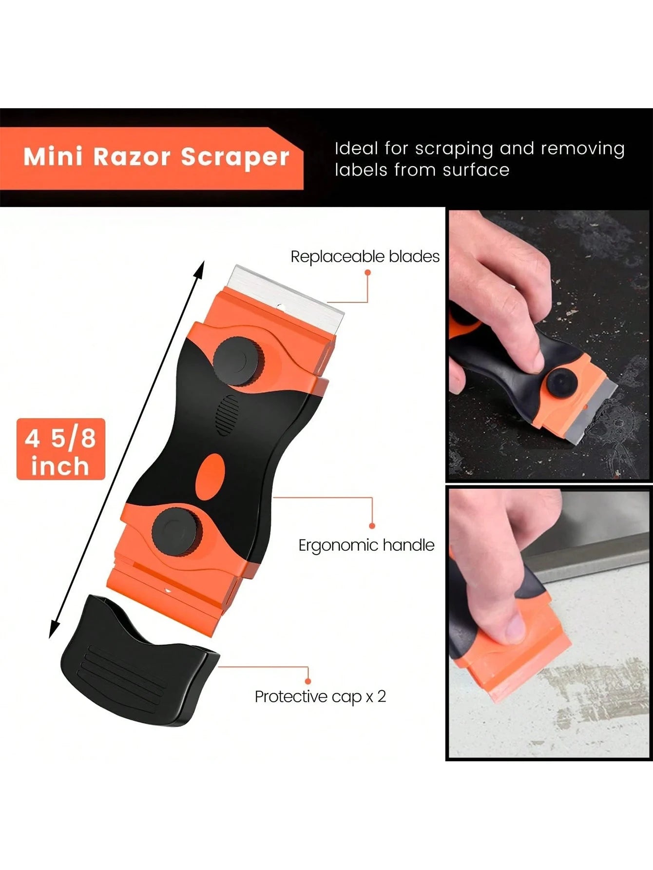 Razor Blade Scraper Double Edge Remover Tool Blades Labels Stickers Qme