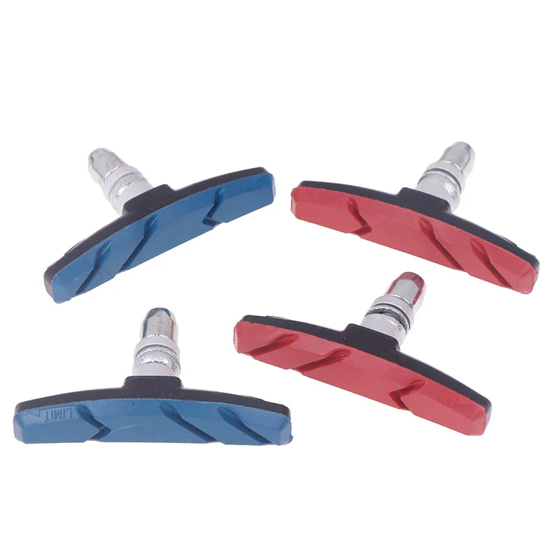 1Pair Bike Brake Pads V-brake Rubber Road Holder Shoes Blocks Rim Qme