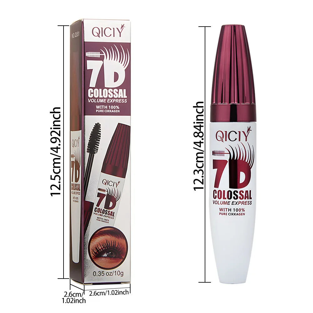 7D Waterproof Mascara Thickening Lengthening Liquid Fiber Curling Qme