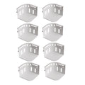 8/4/2PCS Invisible Bed Sheet Holder Clips No Slip NeedleFree Grippers Secure Safe Bedding Anti-Shift Fasteners Home/Crib Qme White 8pcs