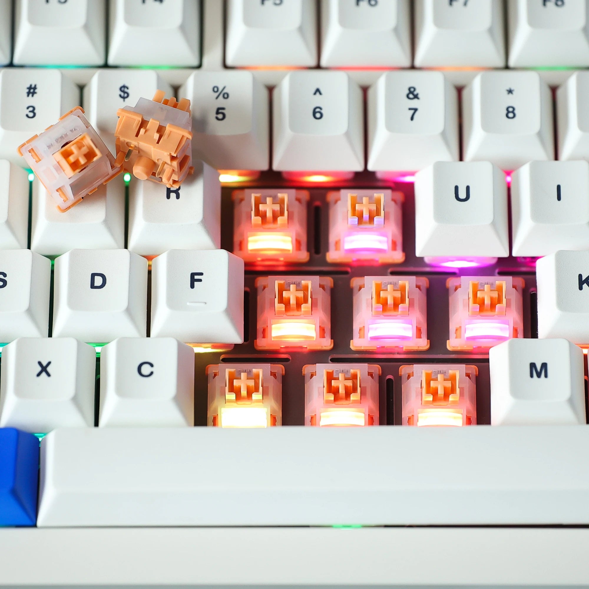 Chosfox Yichu Silent Linear Switch RGB Mechanical Keyboard Game Hostels Switch 5Pin Factory Lubed Hot Swap Custom MX Switch POM Qme