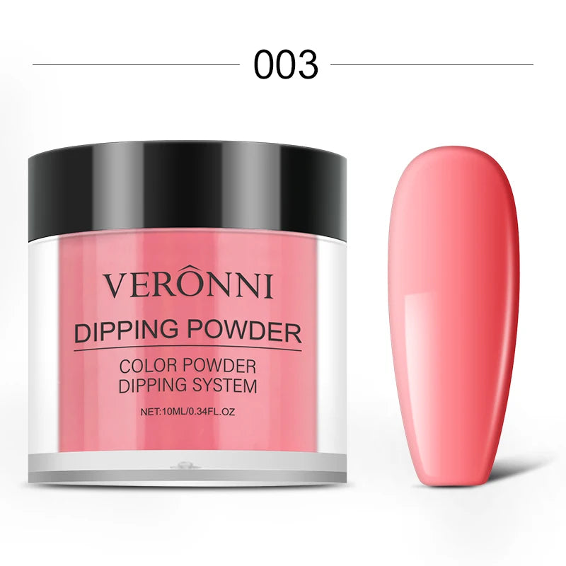 Nail Dipping Powder 6 Solid Colors Glitter Diamond Sequins Qme 03