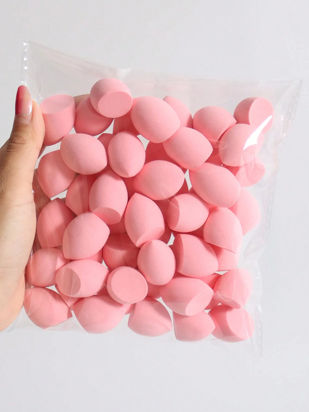 Mini Makeup Sponge Beauty Blending Flawless Liquid Dry Wet Dual Use Qme pink