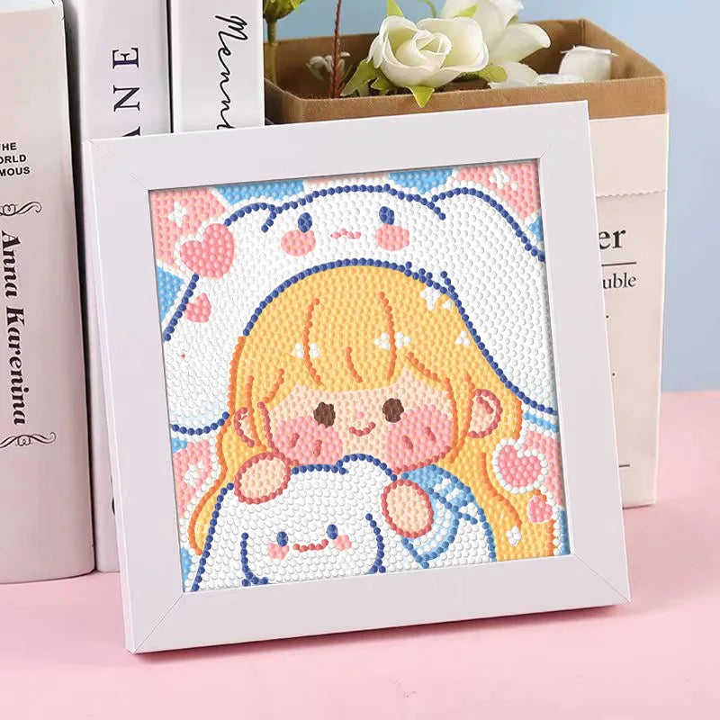 Hello Kitty Kuromi Diamond Painting DIY Craft Frame Cartoon Students Qme 13