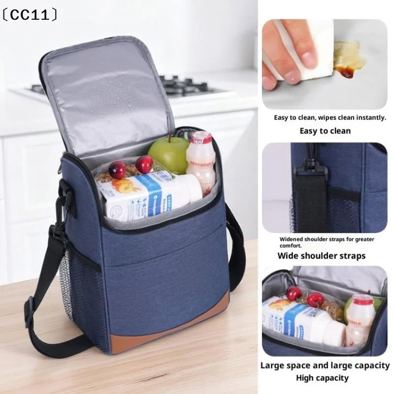 Large Capacity Insulated Lunch Tote Bag Leakproof Thermal Lunchbox Qme