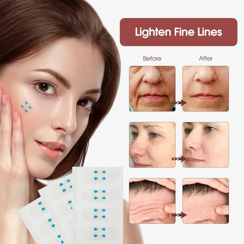 40- V-shape Face Lifting Tape Invisible Transparent Thin Adhesive Qme