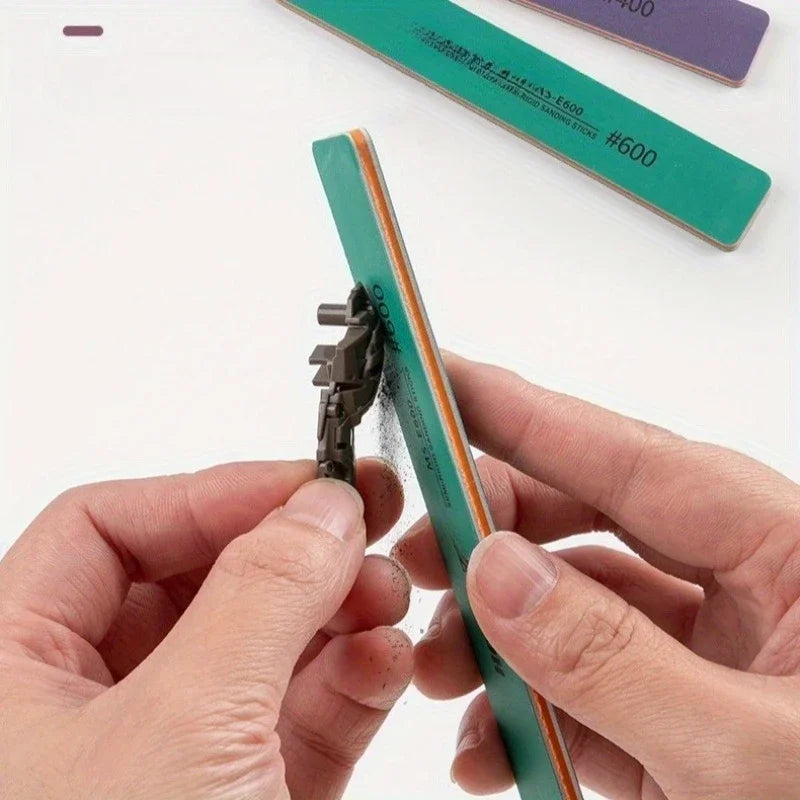 Sanding rod, both dry and wet, model polishing rod, model assembly tool, suitable for DIY enthusiasts, craft enthusiasts Qme