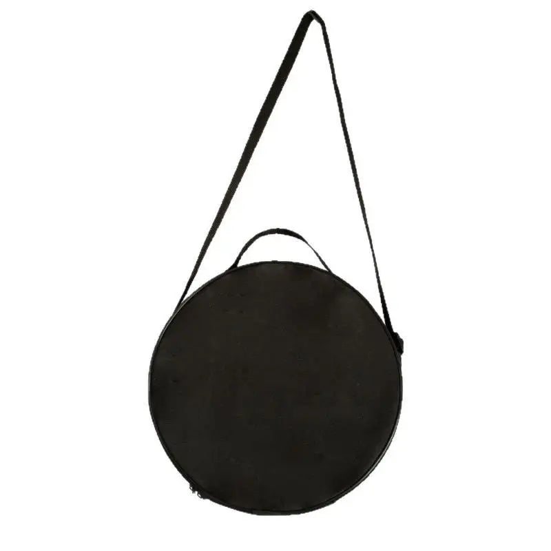 Oxford Cloth Storage Bag Multi-purpose Portable Round Crossbody Handbag Large Capacity Wig Hat Organizer Pouch Qme