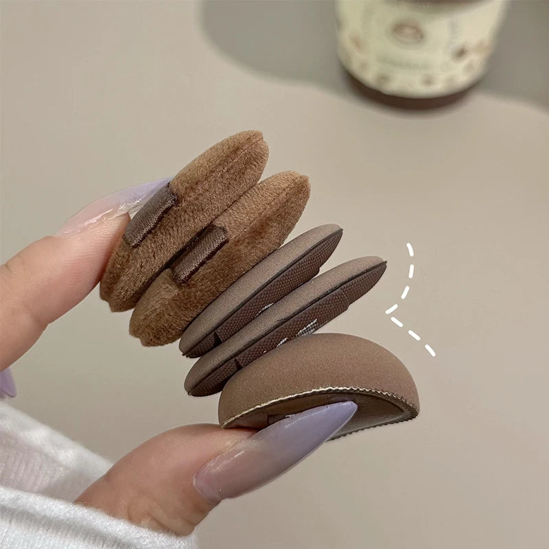 ART VALUE Mini Coffee Design For Powder Puff Cup Blush Highlighter Concealer Makeup Powder Puff Cute Thumb Powder Puff Tools Qme