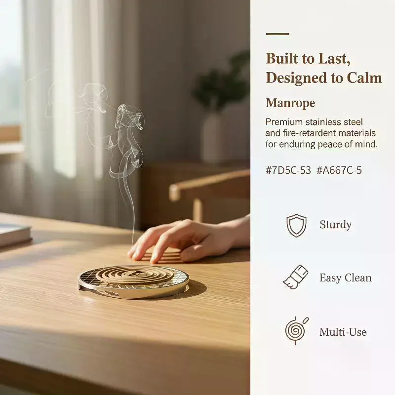 Stainless Steel Incense Holder Grid Base Incense Coil Holder Mesh Rustproof Heatproof For Home Yoga Meditation Qme