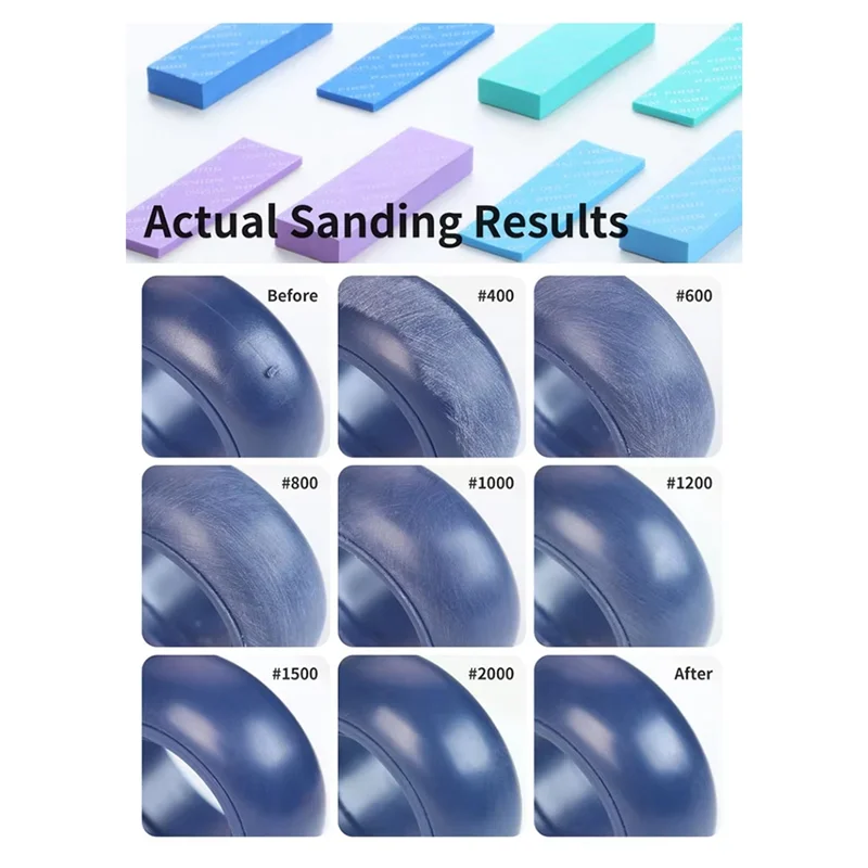 A02F-XSS-S01 Sandpaper Set Power Sponge 3Mm 10Mm Including Storage Case Soft Grip For Curved Surface Grinding Comfort Qme
